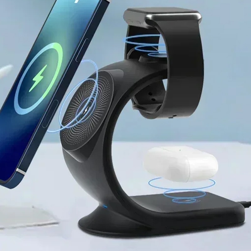 Wireless Charger Watch - شاحن لاسلكي مغناطيسي 3 في 1