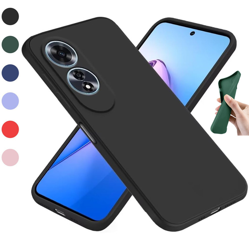 Oppo A78 - حافظة مرنة من السيليكون السائل لهاتف