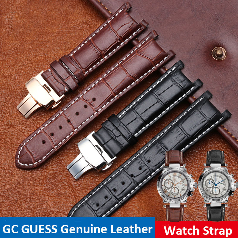 Smartwatch Guess - محززة حزام ساعة جلدية 20*11 مللي