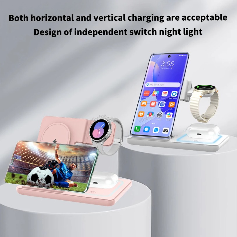 3 في 1 شاحن لاسلكي قابل للطي ح - مراجعة Wireless Charger Watch وسعره