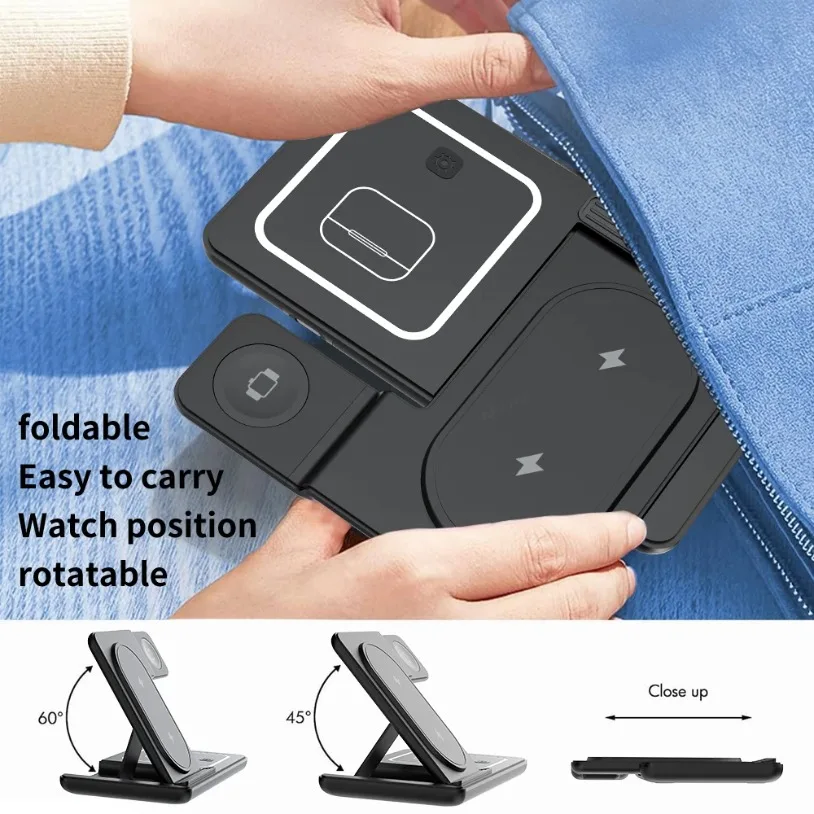 3 في 1 شاحن لاسلكي قابل للطي ح - مراجعة Wireless Charger Watch وسعره