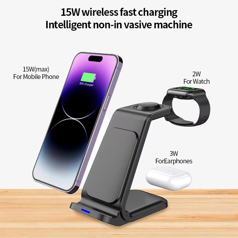 شاحن لاسلكي 3 في 1 بقوة 15 واط - مراجعة Wireless Charger Watch وسعره